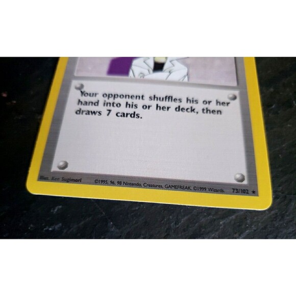 POKEMON TCG Trainer Imposter Professor Oak 73/102 BASE SET UNLIMITED Rare Card - Picture 2 of 5